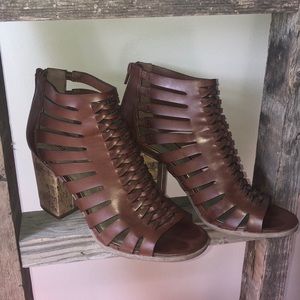 Francescas’s Brown Heel Sandals